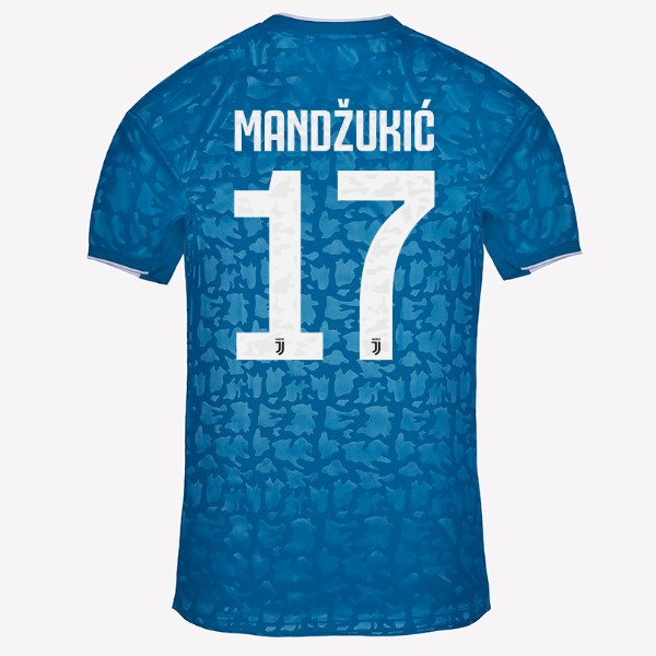 Camiseta Juventus NO.17 Mandzukic Tercera equipación 2019-2020 Azul
